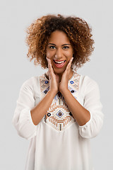 Image showing Beautiful African American woman 