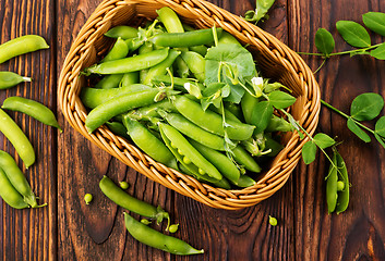 Image showing green peas