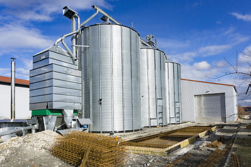 Image showing Steel Industrial Silo