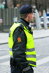 Image showing Male police officer