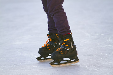 Image showing Child on an ice rink