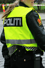 Image showing Female police officer