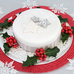 Image showing Traditional Christmas Cake