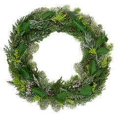 Image showing Winter Wreath Decoration