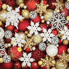 Image showing Christmas Bauble Decorations