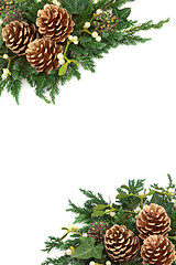 Image showing Christmas Background Border