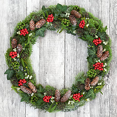 Image showing Natural Christmas Wreath