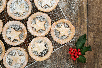 Image showing Homemade Christmas Mince Pies