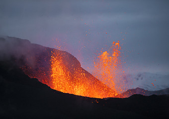 Image showing Volcano eruption