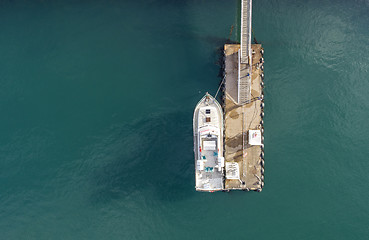 Image showing Above the pier