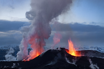 Image showing Volcano eruption