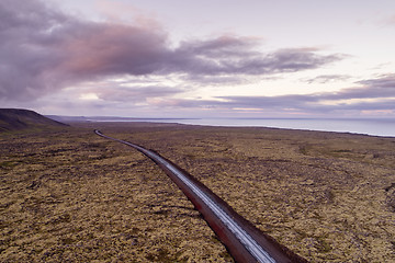 Image showing Road through the lava