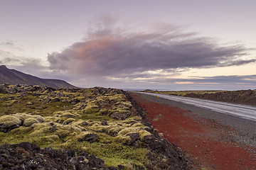 Image showing Road through the lava