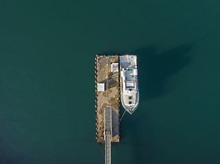 Image showing Above the pier