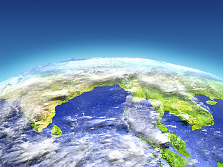 Image showing Southeast Asia from space