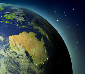 Image showing Australia from Earths orbit
