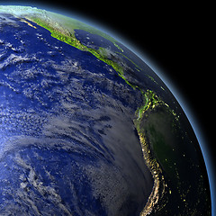 Image showing Eastern Pacific from space