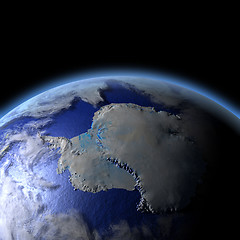 Image showing Antarctica from space