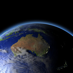 Image showing Australia from space