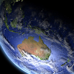 Image showing Australia from space