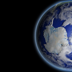 Image showing Antarctica from space