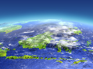 Image showing Malaysia from space
