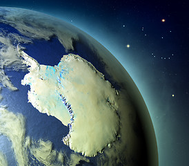 Image showing Antarctica from Earths orbit