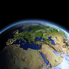 Image showing EMEA region from space