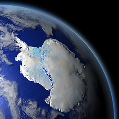 Image showing Antarctica from space