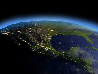 Image showing Mexico at night