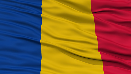 Image showing Closeup Chad Flag