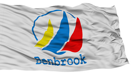 Image showing Isolated Benbrook City Flag, United States of America