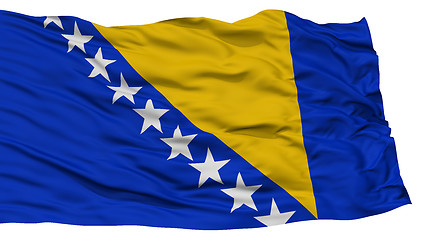 Image showing Isolated Bosnia and Herzegovina Flag