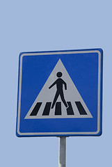 Image showing Road sign, Zebra