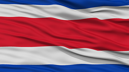 Image showing Closeup Costa Rica Flag