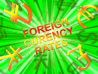 Image showing Foreign Exchange Rates Means Forex 3d Illustration