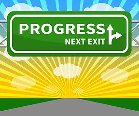 Image showing Progress Sign Showing Improvement Growth 3d Illustration