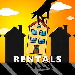 Image showing Property Rentals Means Real Estate 3d Illustration