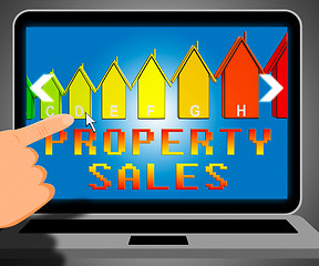 Image showing Property Sales Representing House Selling 3d Illustration