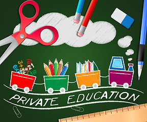 Image showing Private Education Picture Shows Learning 3d Illustration