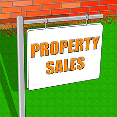 Image showing Property Sales Means House Selling 3d Illustration