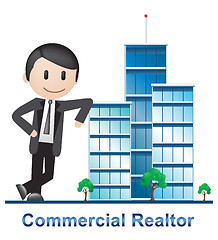 Image showing Commercial Realtor Buildings Describes Real Estate 3d Illustrati