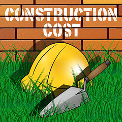 Image showing Construction Cost Means Building Costs 3d Illustration