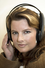 Image showing Girl with headphones