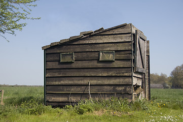 Image showing Old Barn standing in the polder