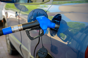 Image showing Car at gas station