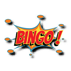 Image showing bingo comic word