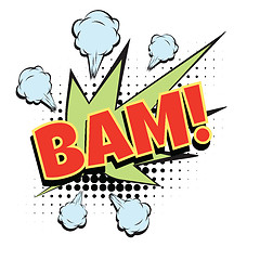 Image showing bam comic word