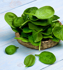 Image showing Raw Spinach Leafs