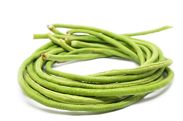 Image showing Bunch of fresh long bean